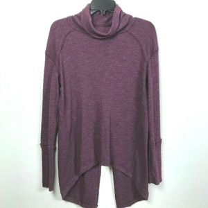 Free people  Medium Purple Split Back Sweater